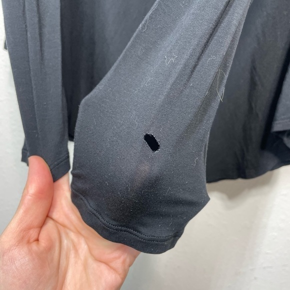 Lululemon Up for Down Time Long Sleeve Black P369 - Picture 9 of 10